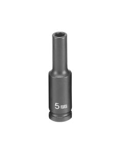 Grey Pneumatic 1/4" Surface Drive x 5mm Deep  Socket