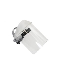 OBR126AFR image(0) - Oberon Face Shield with Ratcheting Headgear - Scratch Resistant Polycarbonate - Window: Clear Anti-Fog