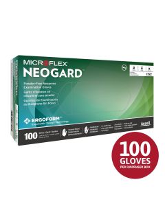 Microflex NEOGARD C52 Glove Green Size Small Box 100 units