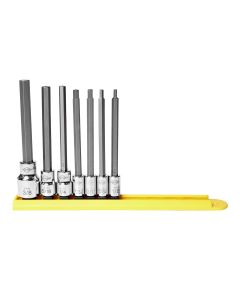 MAY16033 image(1) - Mayhew Mayhew 7 PC Medium SAE Hex Insert Socket Bit Set