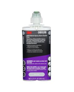 MMM08526 image(0) - 3M OEM Match Epoxy Seam Sealer 08526, Gray, 200 ml Cartridge, 6/Case