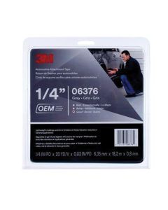 MMM6376 image(0) - 3M 06376 Automotive Attachment Tape, 20 yd x 1/4 in, 0.76 mm THK, Gray