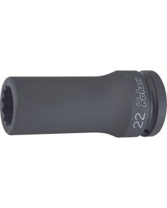 Ko-ken USA 16305M-22 3/4 Sq. Dr. Socket 22mm 12 point Length 100mm