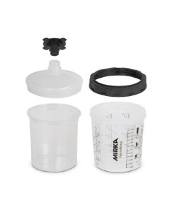Mirka Abrasives Paint Cup System 850ml, Filter Lid 125&Acirc;�m, 50/Pack