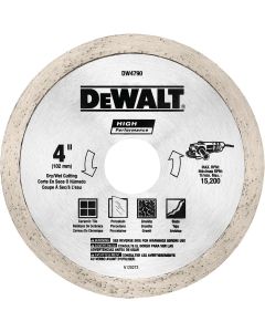 DEWALT 4" x .060 Tile Blade Wet/Dry
