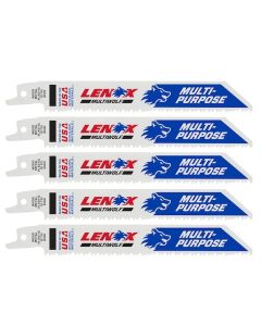 LEX20562610R image(1) - Lenox Tools 6 Inch 10 TPI Bi-Metal Reciprocating Saw Blades - 5 Pack