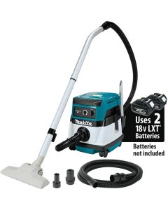 MAKXCV04Z image(0) - Makita 18V X2 (36V) LXT Lith-Ion Cordless/Corded 2.1 Gallon HEPA Filter Dry Dust Extractor/Vacuum (Tool Only)