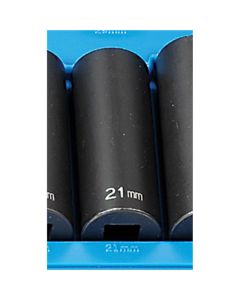 GRE2121MD image(0) - Grey Pneumatic 1/2" Drive x 21mm Deep - 12 Point Socket