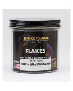 House Of Kolor UMF03-B01 UMF Series Dry Flake, 3 oz Can, Ultra Rainbo, 1/256th Square