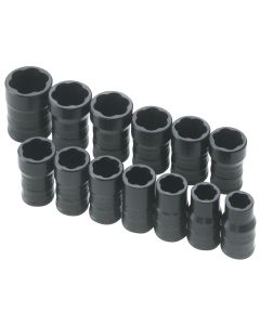 S K Hand Tools Turbo Socket Set 13 Pc. 3/8" Drive Sae & Metric