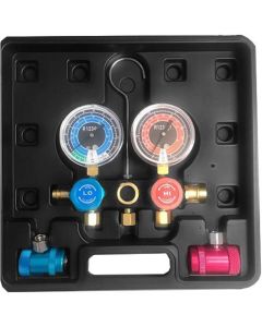 FJC6850 image(2) - FJC R-1234yf Aluminum Manifold Gauge Set