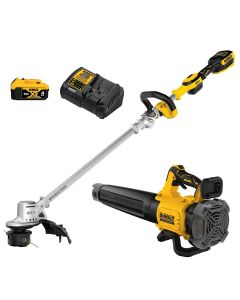 DWTDCKO215P1 image(0) - DeWalt DEWALT&reg; 20V MAX* XR&reg; Cordless Folding String Trimmer and Handheld Blower Combo Kit