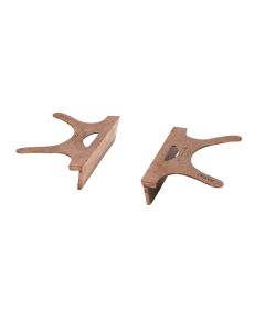 WIL24405 image(0) - Wilton 404-4 Copper Jaw Caps, 4 Inch Jaw Width - 2 Pack