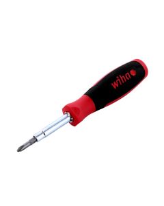 Wiha Tools Wiha 6inOne Multi-driver w/  4 essential screwdriver and 2 nut driver tip profiles