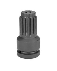 GRE3011A image(0) - Grey Pneumatic 3/4" Female x #5 Spline Male Adapter w/ Pin Hole