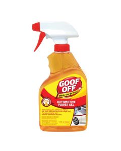 KSPFG795 image(0) - Klean Strip Goof Off FG795 Automotive Power Gel Adhesive Remover, 12 oz Bottle, Clear Orange