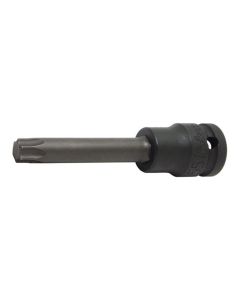 KKN14025-100-T45 image(0) - Ko-ken USA 14025.100-T45 1/2 Sq. Dr. Bit Socket TORX T45 Length 100mm