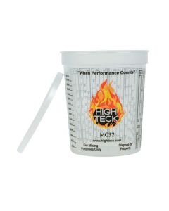 High Teck Products MC32 Mixing Cup, 1 qt, Polypropylene