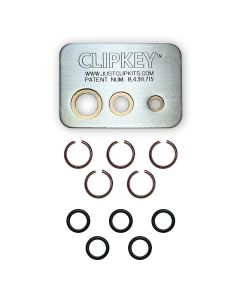 JUST CLIPS CLIPKEY SET WITH 5 SETS OF 1/2" FRICTION RINGS & O-RINGS