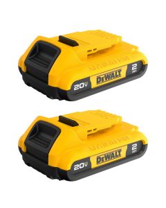 DWTDCB203-2 image(0) - DeWalt 20V MAX* 2Ah Battery (2 PK)