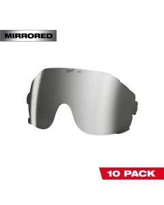 MLW48-73-1462 image(0) - Milwaukee Tool 10pk Mirrored Eye Visor Replacement Lenses