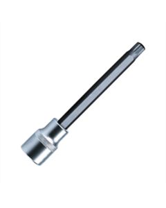 VIMXZN414 image(1) - VIM Tools XZN14 12 Point Triple Sq, 4L Bit And Holder, Black Bit with 3/8 Inch Square Drive Satin Chrome Knurled Holder
