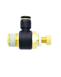 Milton Industries Flow Contr Out, Tube 1/4" OD, 1/8" NPT
