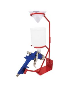 AES150HS image(0) - AES Industries 150-HS Spray Gun and Strainer Stand, 15 in H, Work Bench-Mount, For Gravity Spray Guns