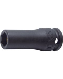 KKN13300XG-10 image(0) - Ko-ken USA 13300XG-10 3/8 Sq. Dr. Socket 10mm 6 point Length 50mm Slide Magnet