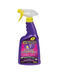 WZP01235 image(0) - Wizards Products Mystic Spray Wax 01235 Slick Finish Detailer, 22 oz Spray Bottle, Off-White