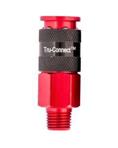 TRF13-224R image(0) - Plews Edelmann 1/4" Red Coupler
