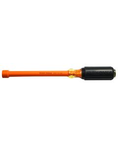 KLE646316INS image(0) - Klein Tools 3/16-Inch Insulated Nut Driver 6-Inch Hollow Shaft