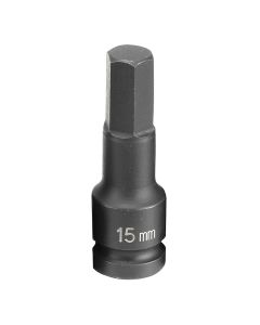 Grey Pneumatic SOC 15MM 1/2D IMP HEX