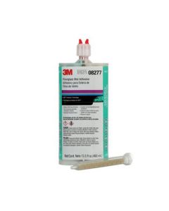 3M 08277 Fiberglass Matting Adhesive, 400 mL Cartridge, Liquid/Viscous, White/Dark Green, 24 hr Curing
