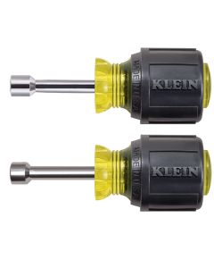 KLE610516 image(0) - Klein Tools 5/16-Inch Stubby Nut Driver, 1-1/2-Inch Shaft, Cushion-Grip&trade;