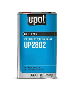 U Pol Products SYSTEM 20 UP2802 National Rule HS Super Clearcoat, 5 L Tin, Gloss, 2:1 Mixing