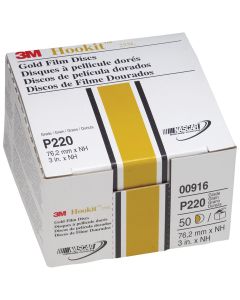 3M GOLD FILM DISCS HOOKIT P200 3IN 50PK