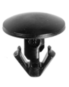 AUVECO 21588 Single Head Type 4 Weatherstrip Retainer, 8 mm Dia Bottom Head, Nylon, Black