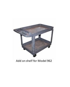 American Forge & Foundry AFF - Shop Cart Shelf Add On Tray - 36" x 24" - Polypropylene - For AFF Model 962 Cart