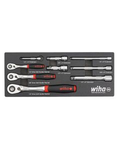 WIH33388 image(0) - WIHA Tools 9 Piece SoftFinish Ratchet Tray Set
