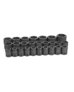 GRE8026M-DST image(0) - Grey Pneumatic 3/4" DRIVE 26 PC STANDARD METRIC SET 19-50 MM