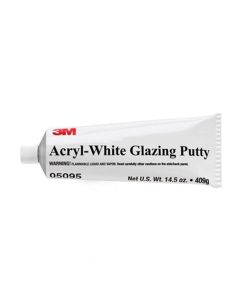 MMM5095 image(0) - 3M 05095 Putty, 14.5 oz Tube, White, Paste