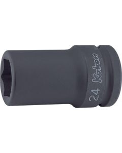 Ko-ken USA 16301X-19 3/4 Sq. Dr. Socket 19mm 6 point Length 75mm Thin walled