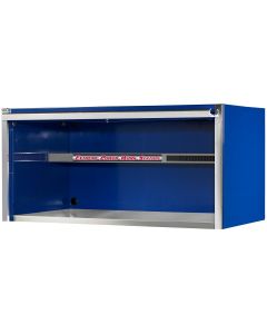 Extreme Tools EXQ Series 55in W x 30in D Professional Extreme Power Workstation Hutch  Blue w Chrome Handle