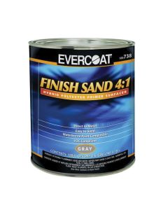 Fibre glass Evercoat 100738 Finish Sand, 1 gal Round Can, Gray, 4:1 Mixing, Use: DTM