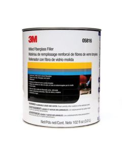 MMM5816 image(0) - 3M 05816 Short Strand Milled Fiberglass Body Filler, 1 gal Can, Red, Paste