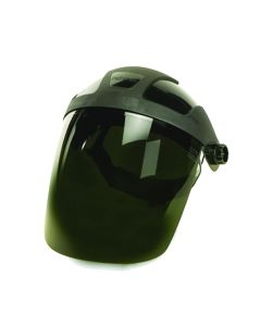 SRWS32052 image(0) - Sellstrom Face Shield - DP4 Series - 9" x 12.125" x 0.060" Window - Shade 5 IR - Universal Hard Hat Slot Adaptor Headgear