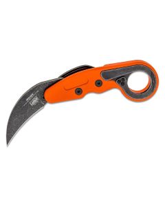 CRK4041O image(0) - CRKT (Columbia River Knife) Provoke 1.4116 Stonewash Plain Blade Folding Knife with Kinematic Grivory Handle - Orange