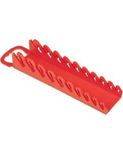 ERN5074 image(2) - Ernst Mfg. 10 Tool GRIPPER Stubby Wrench Organizer - Red