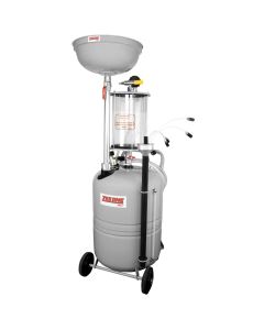 MILZE21CMB image(0) - Zeeline by Milton ZE21CMB - 21-Gallon Professional Grade Combination Oil Drain & Fluid Evacuator w/Measuring Bowl